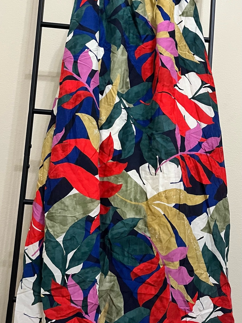 A New Day Tropical Floral Lyocell Breezy Vacation Midi Dress Size S - Picture 4 of 11